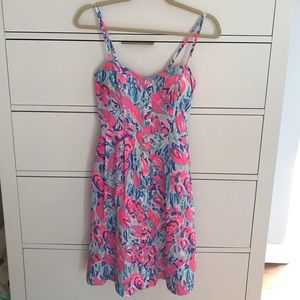 NWT Lilly Pulitzer Easton Dress Cracked Up Print
